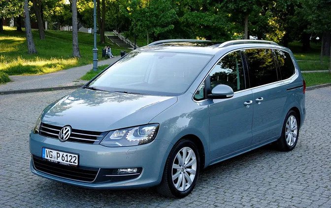 lubuskie Volkswagen Sharan cena 76900 przebieg: 142000, rok produkcji 2015 z Oława
